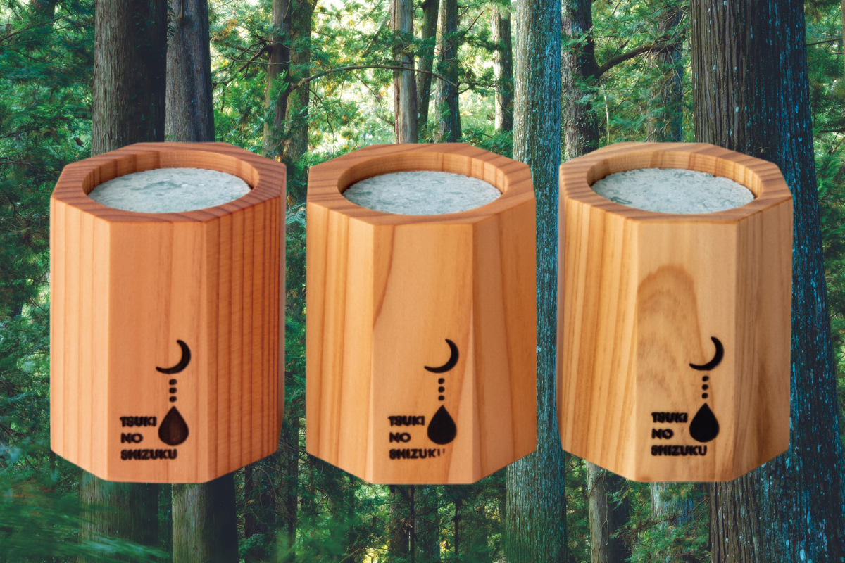 十和田石と秋田杉のアロマディフューザー《八角型》 | 詩の国商店